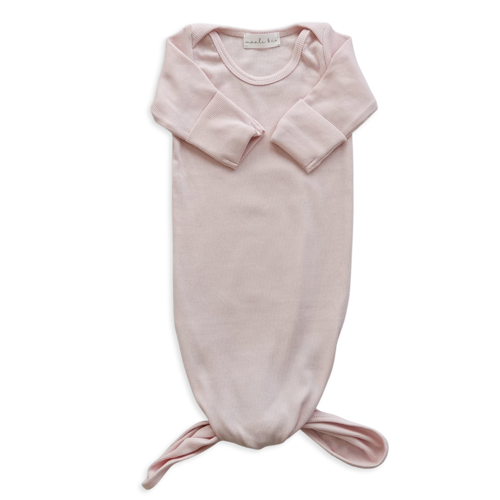 Ribbed Knotted Baby Gown