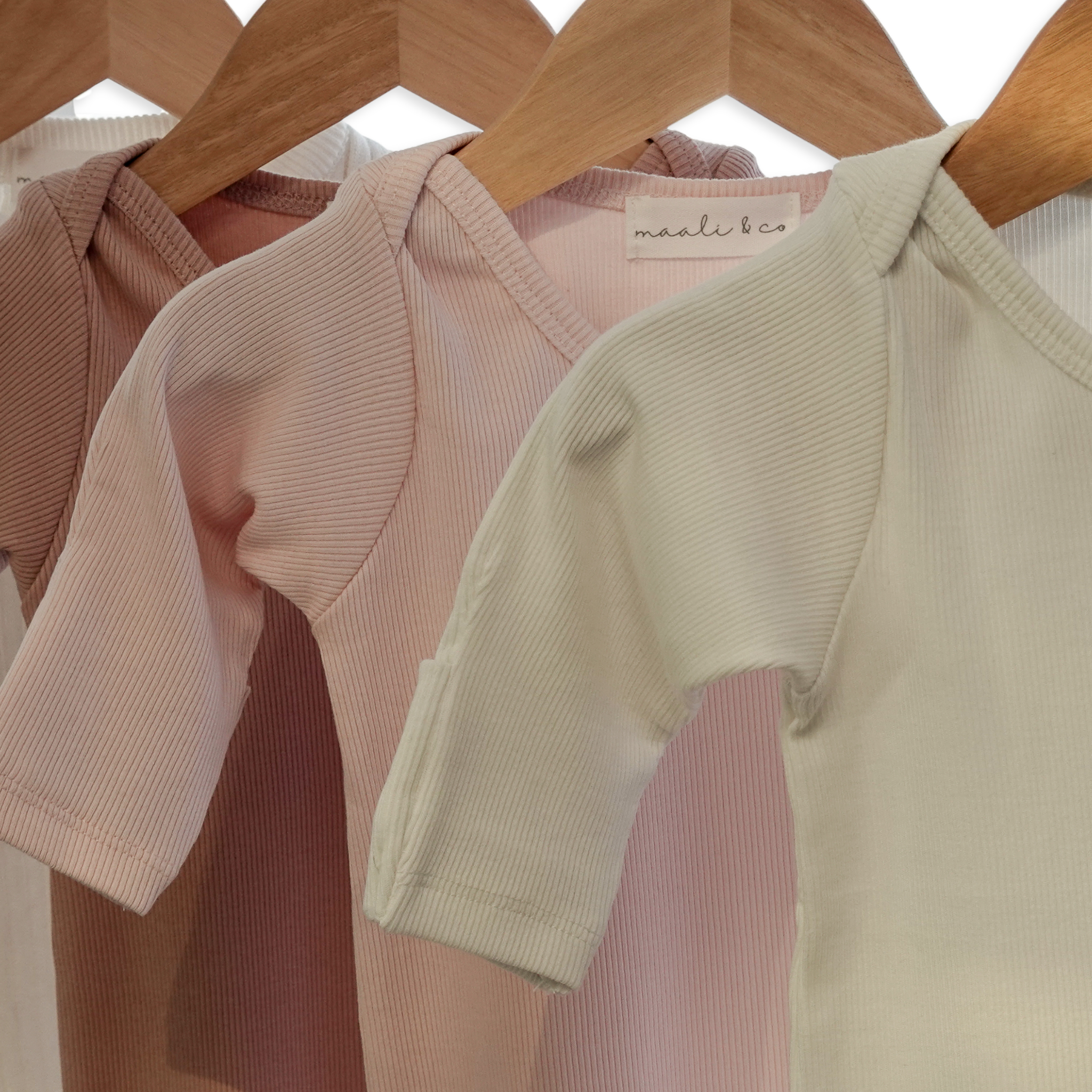 Ribbed Knotted Baby Gown