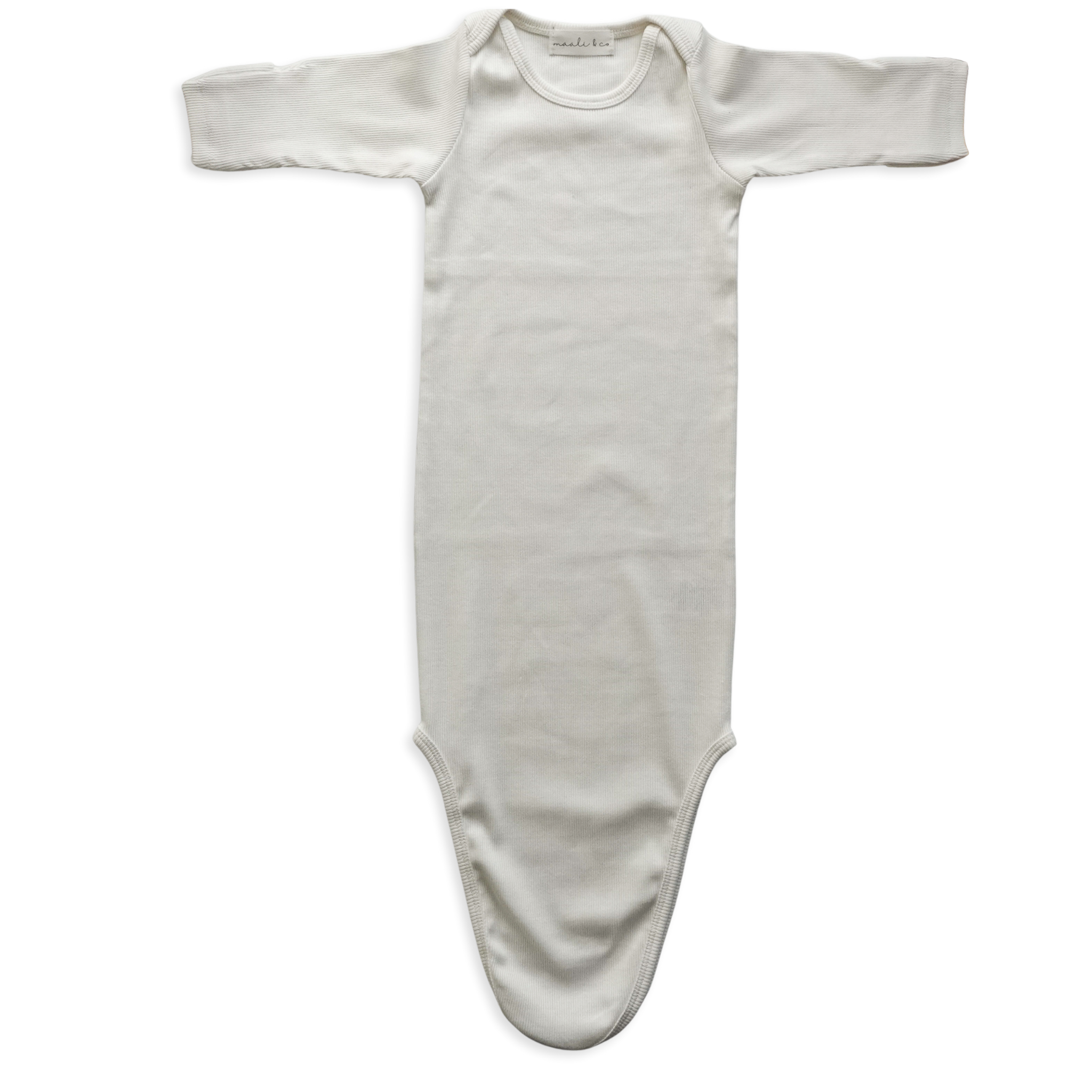 Ribbed Knotted Baby Gown